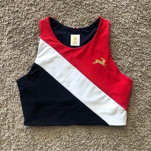 NEW Tracksmith Bell Lap Top Women’s Medium OTQ Red/White/Navy